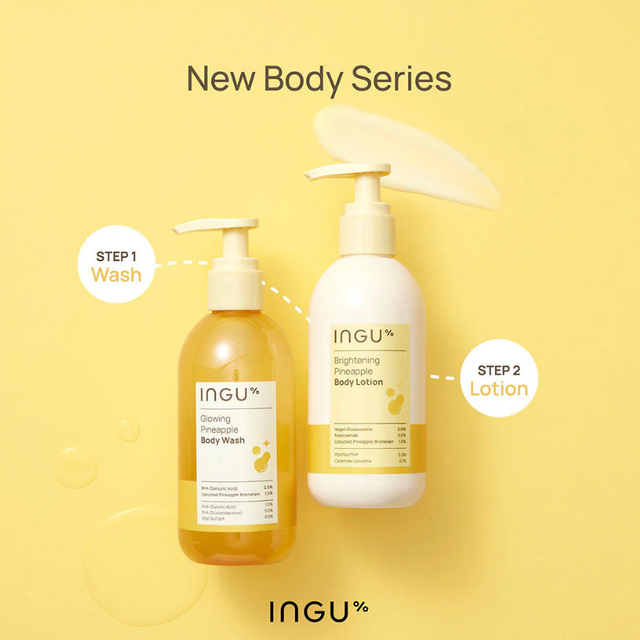 INGU - Skin Glowing Pineapple Body Wash 250ml.