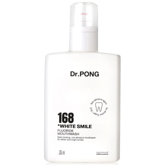 Dr.PONG - 168 White Smile Fluoride Mouthwash 250ml.