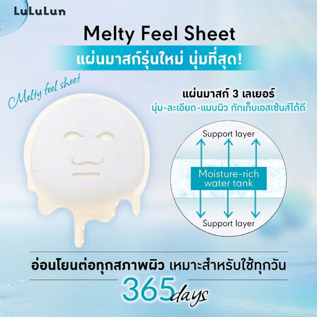 Lululun - Hydra F Mask Azelaic Acid Face Masks 504ml. (28 Sheets)