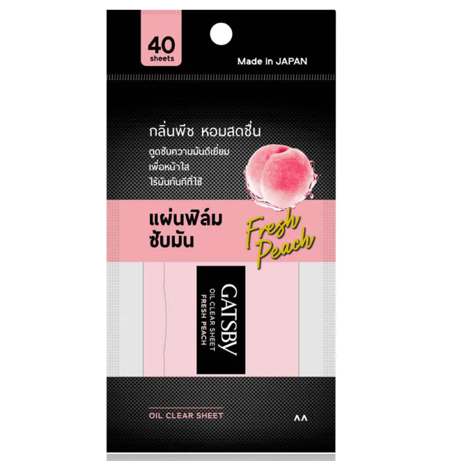Gatsby - Oil Clear Sheet Fresh Peach 40 Sheets