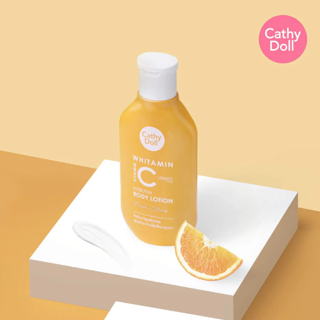 Cathy Doll - Whitamin Vitamin C Arbutin Body Lotion Fresh Citrus 450ml.