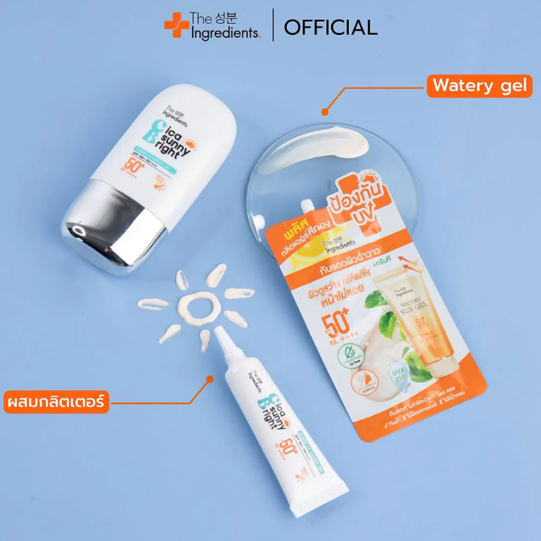 The Ingredients - Cica Sunny Bright Hybrid UV Watery Gel SPF50+ PA++++ 10g.