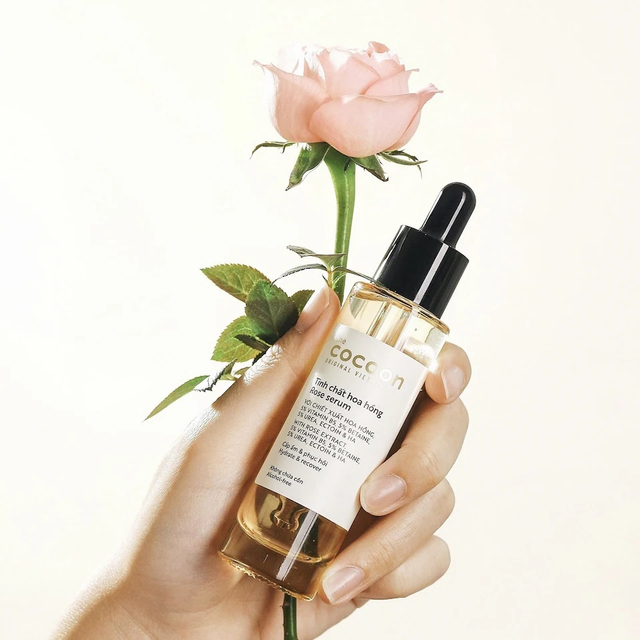 Cocoon Vietnam - Rose Serum (Tinh Chất Hoa Hồng) with Rose Extract & Vitamin B5 30ml.