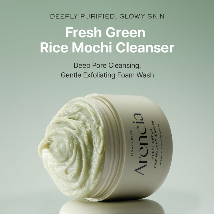 Arencia - Fresh Green Rice Mochi Cleanser 120g.