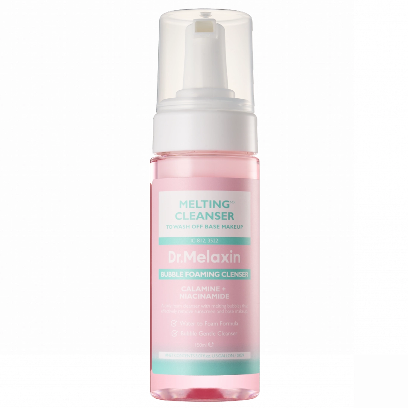 Dr.Melaxin - Melting Bubble Foaming Cleanser with Calamine + Niacinamide 150ml.