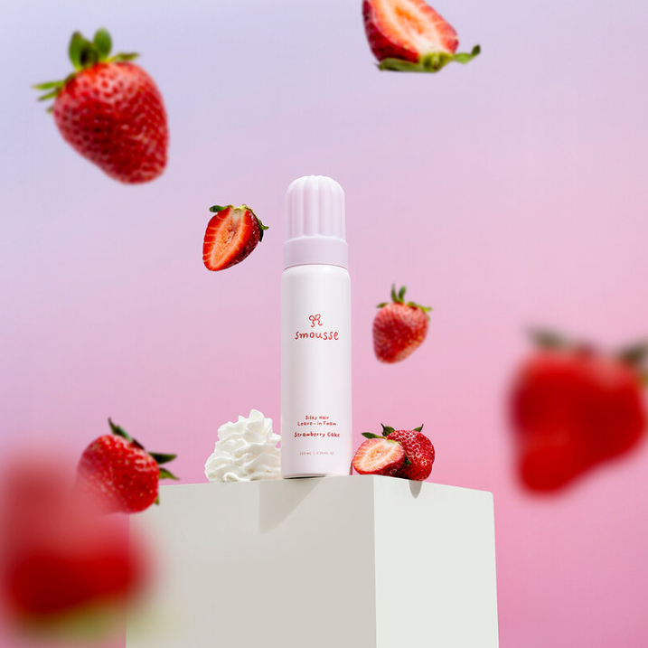 Smousse - Silky Hair Leave-In Foam Strawberry Cake 100ml.