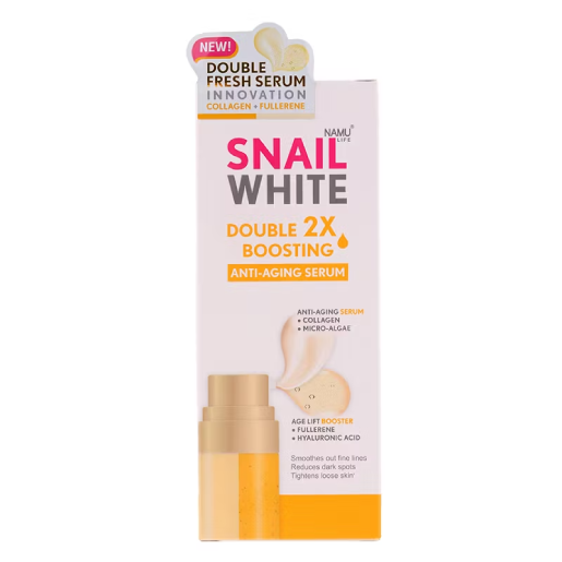 Namu Life Snailwhite - Snail White Double Boosting Anti-Aging Serum 40ml. + 40 ml.