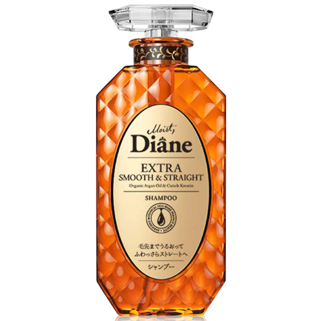 Moist Diane - Extra Smooth & Straight Shampoo with Organic Argan Oil & Cuticle Keratin 450ml.