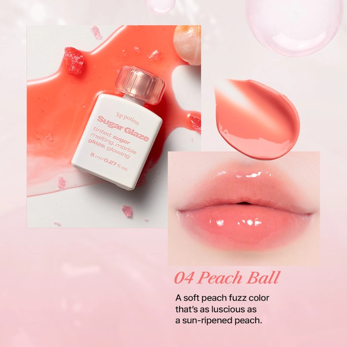 Alternative Stereo - Lip Potion Sugar Glaze Tint #04 Peach Ball 8ml.