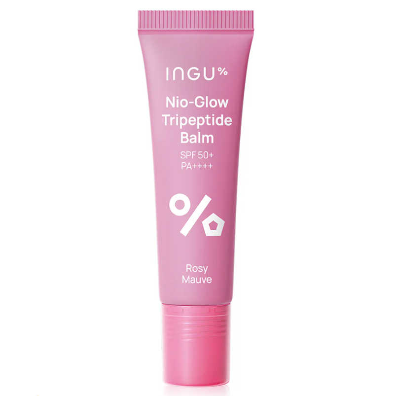INGU - Skin Nio-Glow Tripeptide Balm SPF50+ PA++++, Rosy Mauve 10ml.