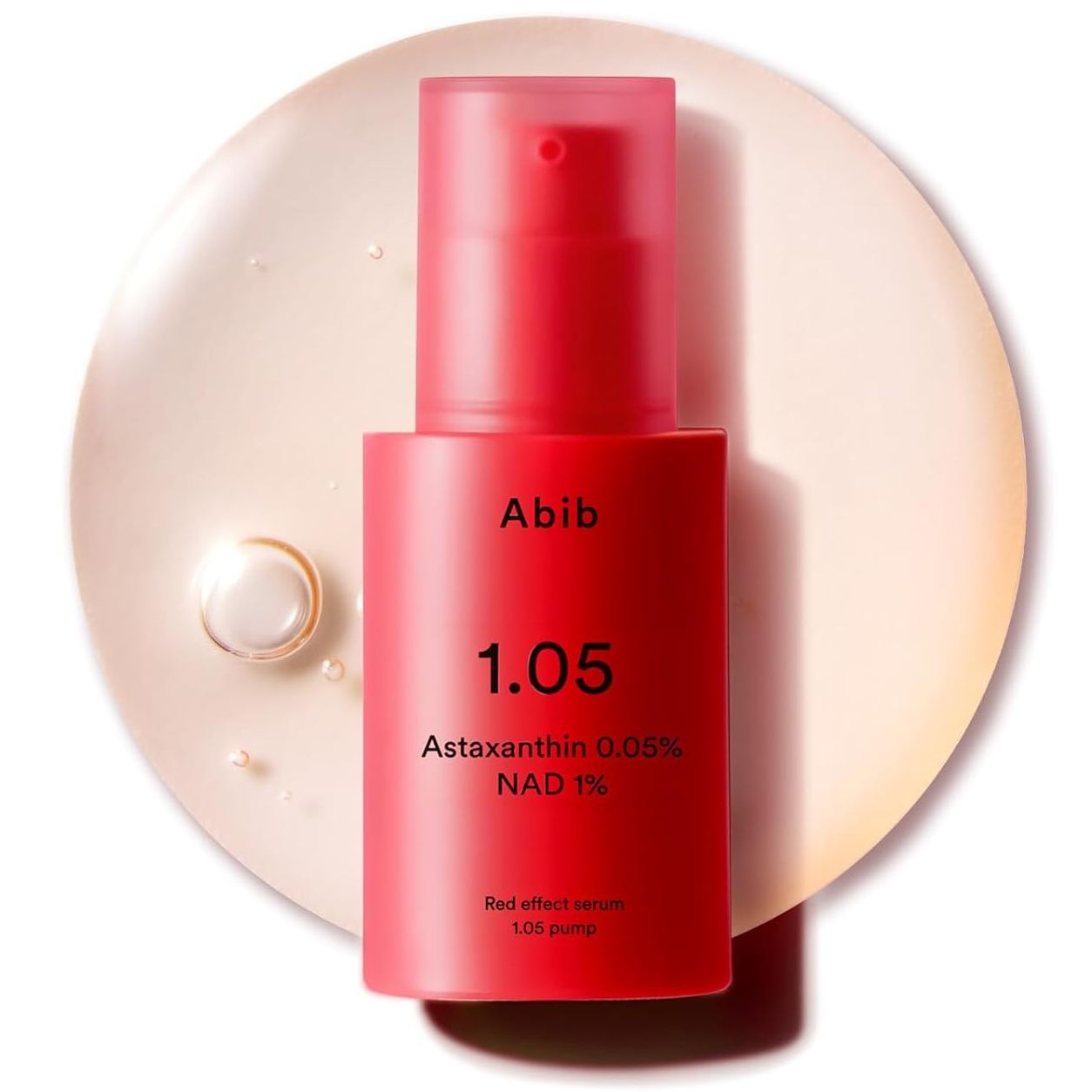 Abib - Red Effect Serum 1.05 Pump with Astaxanthin 0.05% and NAD 1% 30ml.