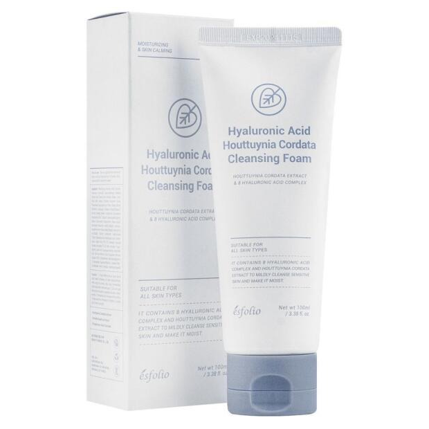 Esfolio - Hyaluronic Acid Houttuynia Cordata Cleansing Foam 100ml.