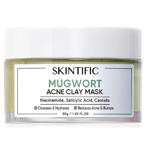 Skintific - Mugwort Anti Pores & Acne Clay Mask 55g.