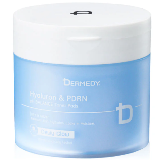 Dermedy - Hyaluron & PDRN pH Balance Dewy Glow Toner Pads 300g. (100 Pads)
