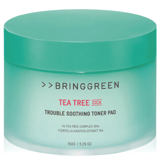 Bringgreen - Tea Tree Cica Trouble Soothing Toner Pad 150g. (90 Pads)