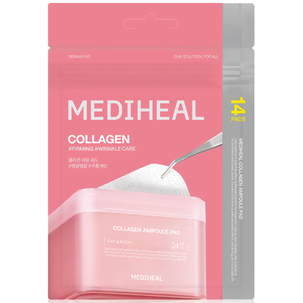 Mediheal - Collagen Ampoule Day & Night Pad, Wrinkle Care and Firming (14 Pads)