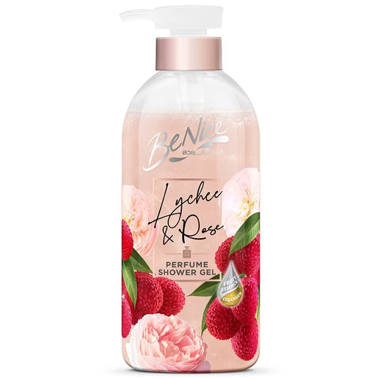 BeNice - Benice Perfume Shower Gel Lychee Rose 450ml.