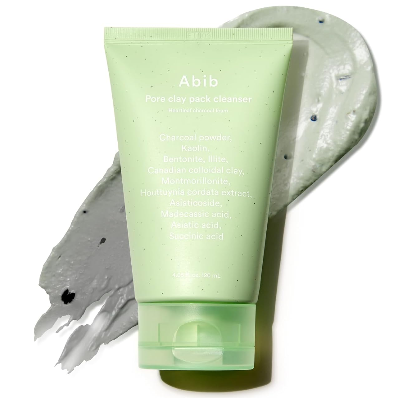 Abib - Pore Clay Pack Cleanser Heartleaf Charcoal Foam 120ml.