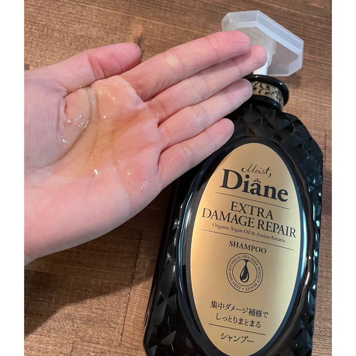 Moist Diane - Extra Damage Repair Shampoo with Organic Argan Oil & Amino Keratin 450ml.