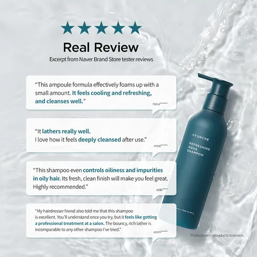 Amorepacific - AYUNCHE - Refreshing Aqua Shampoo 350g.