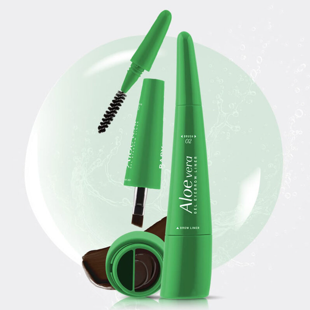 Baby Bright - Aloe Vera Gel Eyebrow Liner #01 Medium Brown Soil 0.6g.