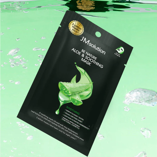 JM Solution - Be Nature Aloe & Soothing Mask 24ml. (Pack of 3)