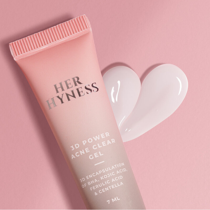 Her Hyness - 3D Power Acne Clear Gel with BHA, Kojic Acid, Ferulic Acid & Centella 7ml.