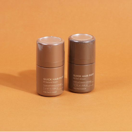 The Face Shop - Quick Hair Puff, #01 Natural Brown 7g.