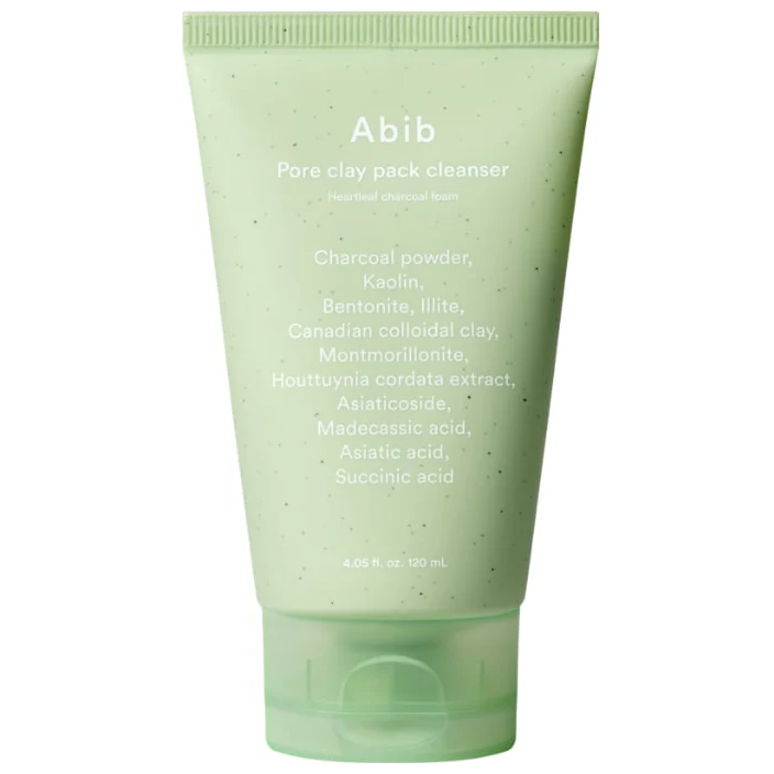 Abib - Pore Clay Pack Cleanser Heartleaf Charcoal Foam 120ml.