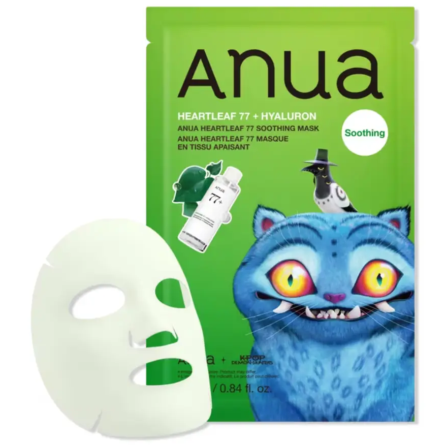 Anua - Kpop Demon Hunters Heartleaf 77 Soothing Mask 25ml. (Pack of 6)