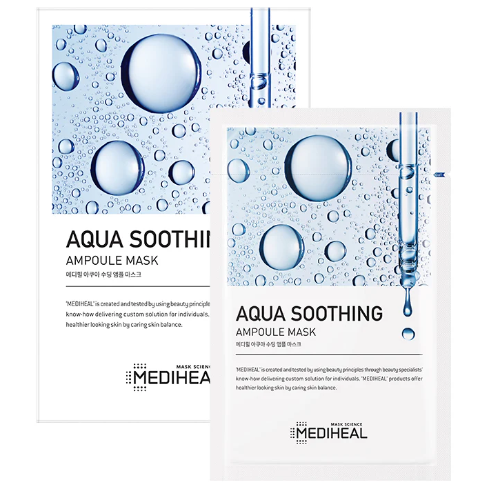 Mediheal - Aqua Soothing Ampoule Mask 25ml. (Pack of 3)
