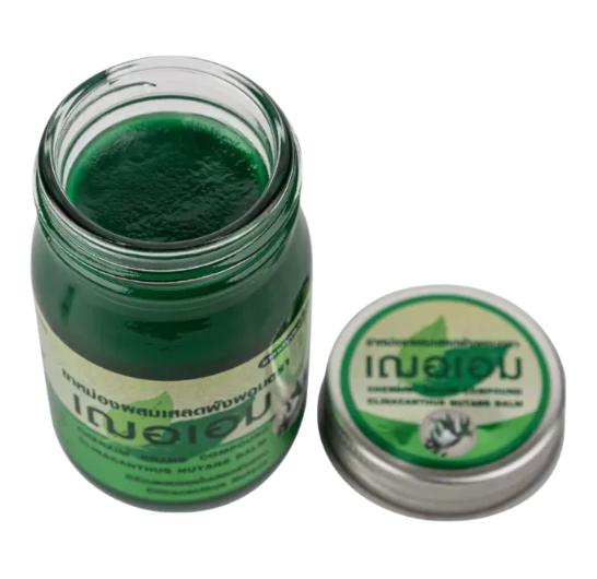 Cher-aim - Green Balm | Clinacanthus Nutan Balm 65g. (Pack of 3) | Relieve Muscle Aches and Ailments