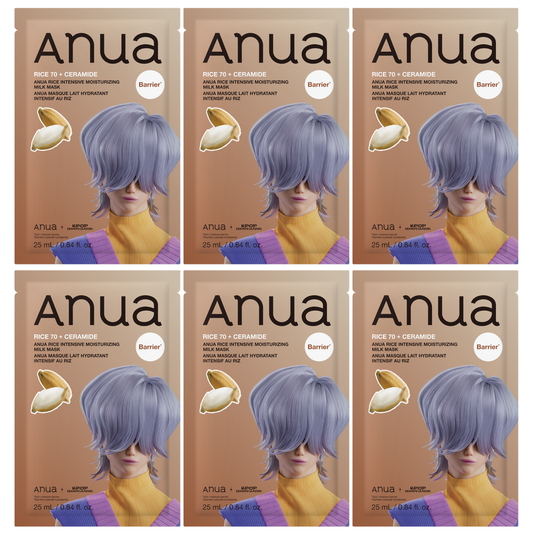 Anua - Kpop Demon Hunters Rice Intensive Moisturizing Milk Mask 25ml. (Pack of 6)