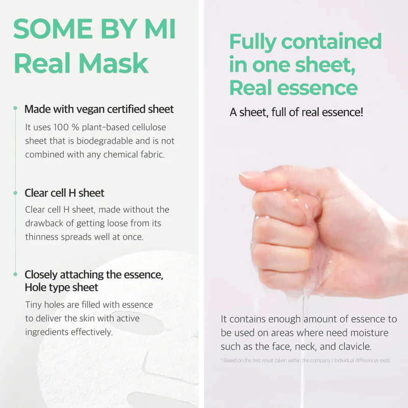 SOME BY MI - Real Cica Calming Care Mask 20g. (Pack of 3)