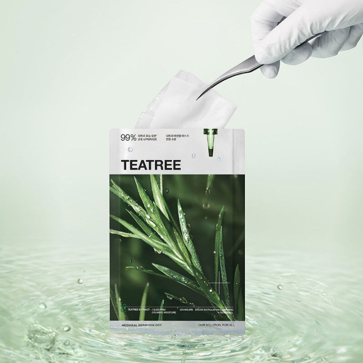 Mediheal - Teatree Essential Mask Calming Moisture 24ml. (Pack of 4)