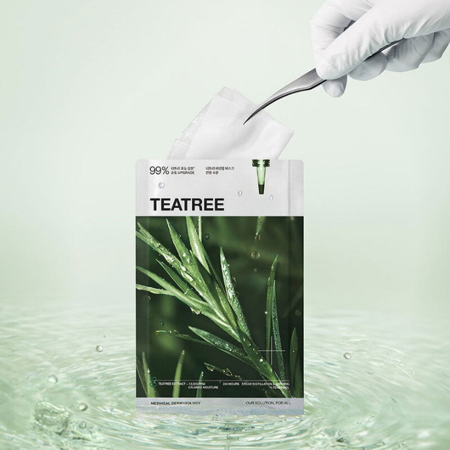 Mediheal - Teatree Essential Mask Calming Moisture 24ml. (Pack of 4)
