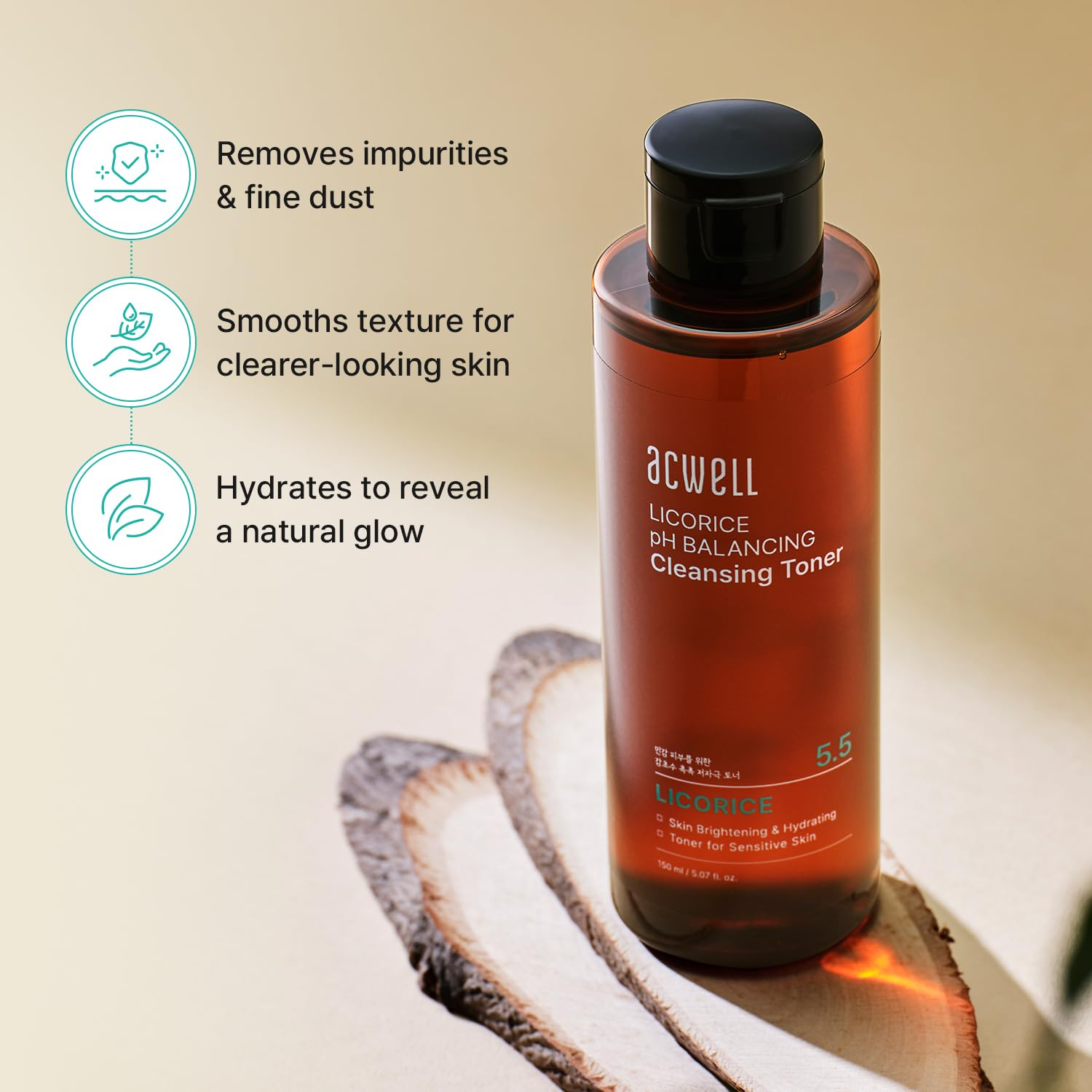 Acwell - Licorice pH Balancing Cleansing Toner 150ml.