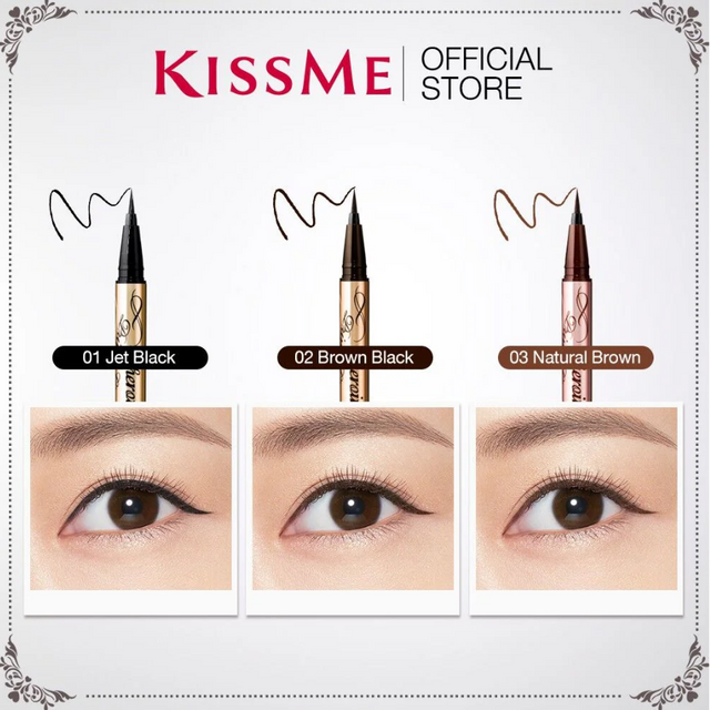 Kiss Me - Heroine Make Prime Liquid Eyeliner Rich Keep 0.1mm #02 Brown Black 0.4ml.