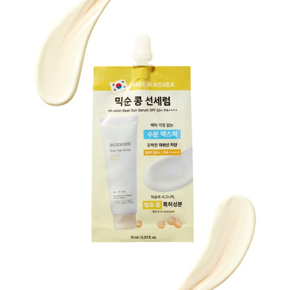 Mixsoon - Bean Sun Serum SPF 50+ PA ++++ 10ml. (Pack of 3)