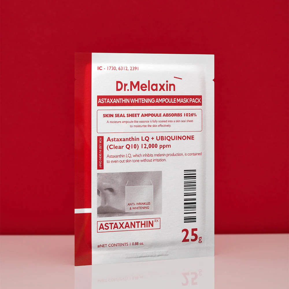 Dr.Melaxin - Astaxanthin Whitening Ampoule Mask Pack (5 Sheets)
