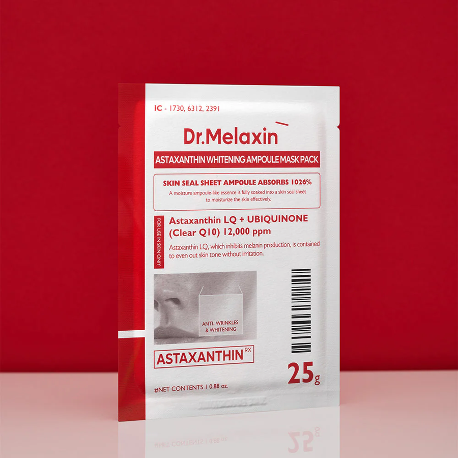 Dr.Melaxin - Astaxanthin Whitening Ampoule Mask Pack (5 Sheets)