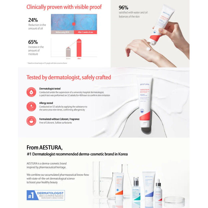 Aestura - Theracne 365 Soothing Active Moisturizer 60ml.