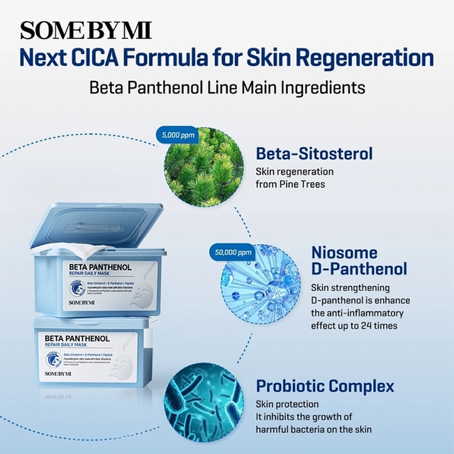 SOME BY MI - Beta Panthenol Repair Daily Mask (30 Sheets)