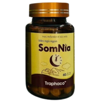 Traphaco - SomNia - Sleep Support Supplement for Restful Sleep Viên Ngủ Ngon: Hỗ Trợ Giấc Ngủ Sâu (60 Tablets)