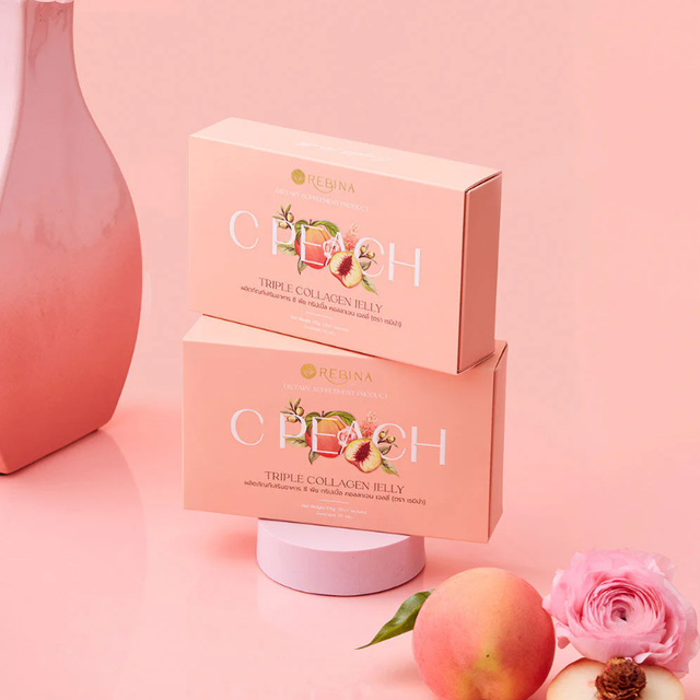 Rebina - C Peach Triple Collagen Jelly 25g. (7 Sachets)
