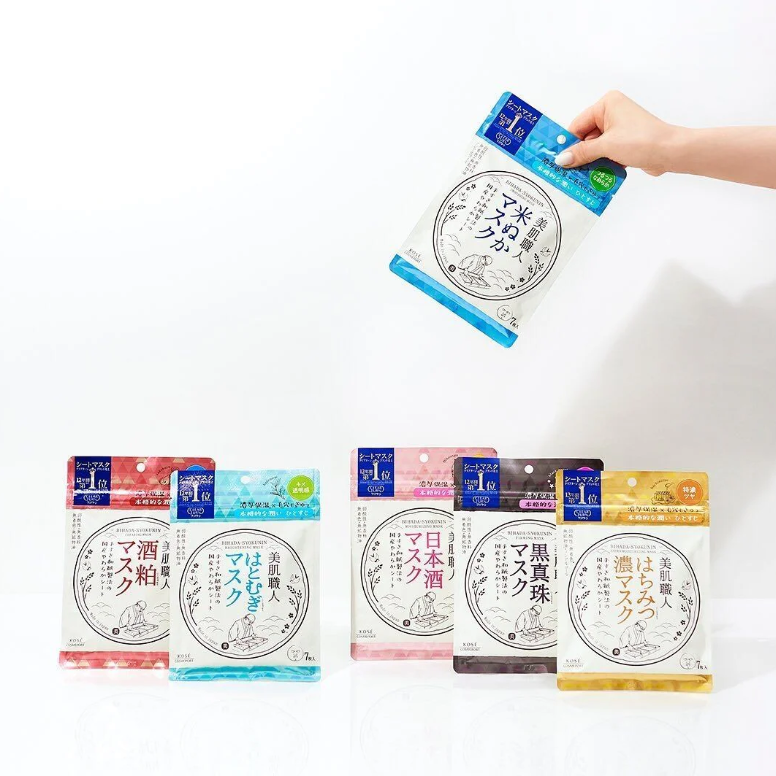 Clear Turn - Bihada-Syokunin Honey Extra Moisturizing Face Mask 95ml. (7 Sheets)