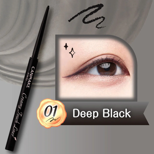 Canmake - Creamy Touch Liner #01 Deep Black 0.10g.