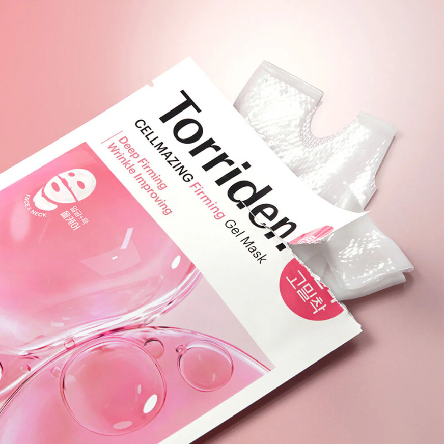 Torriden - Cellmazing Firming Gel Mask Sheet For Face & Neck 45g. (Pack of 6)