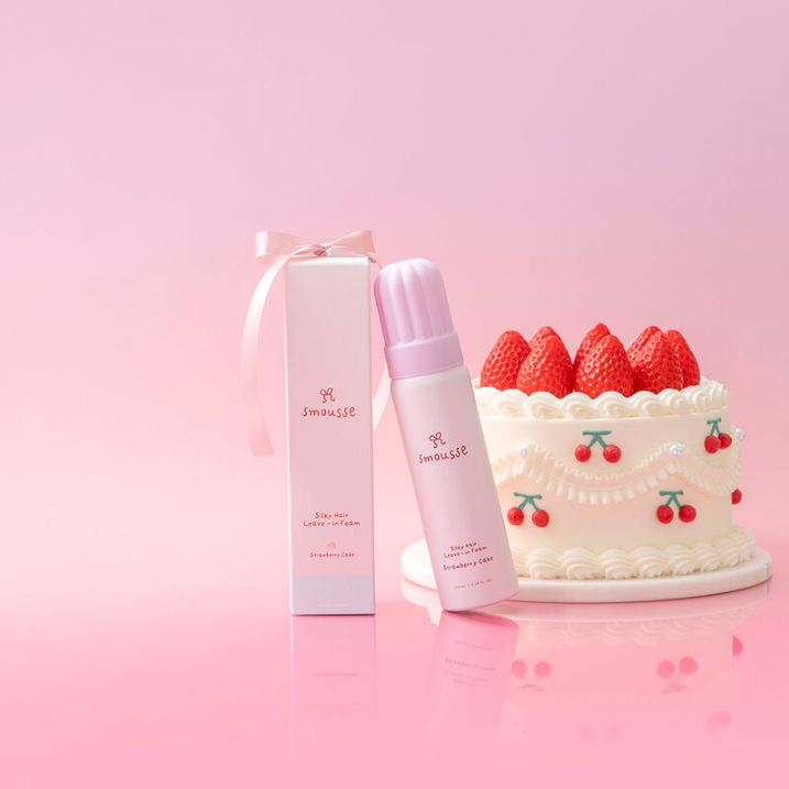 Smousse - Silky Hair Leave-In Foam Strawberry Cake 100ml.