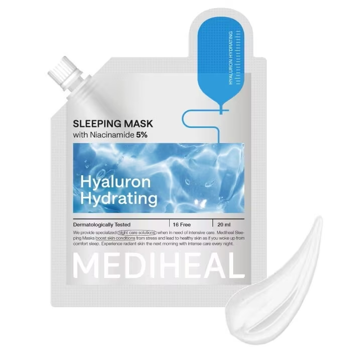 Mediheal - Hyaluron Hydrating Sleeping Mask with Niacinamide 5% 20ml. (Pack of 6)
